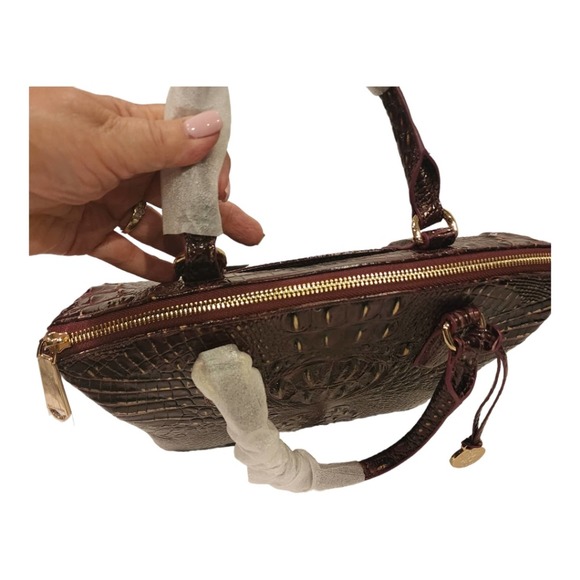 nwt BRAHMIN Duxbury Satchel Sunset Melbourne with detachable crossbody strap - Picture 10 of 16